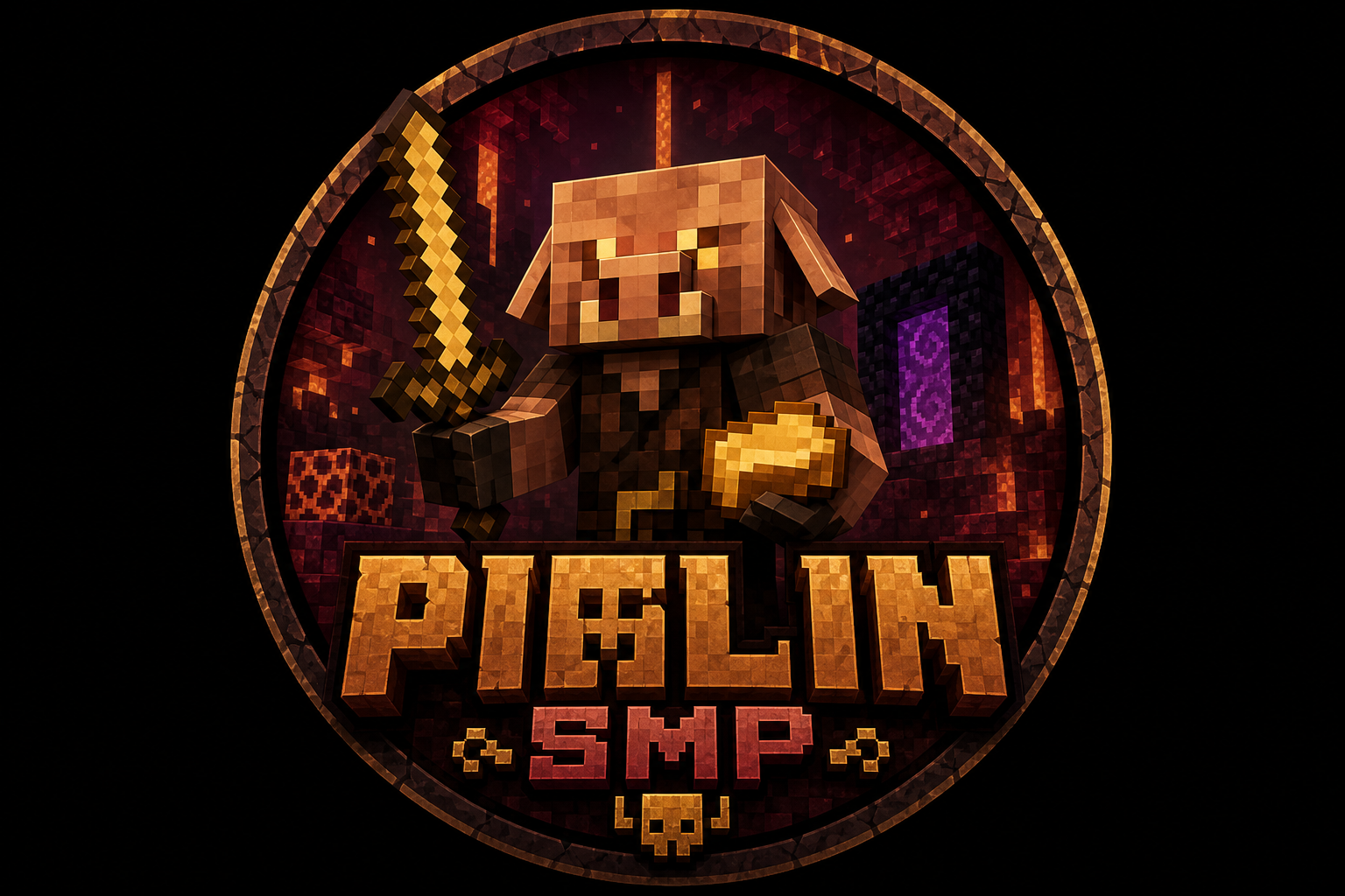 Piglin SMP Logo